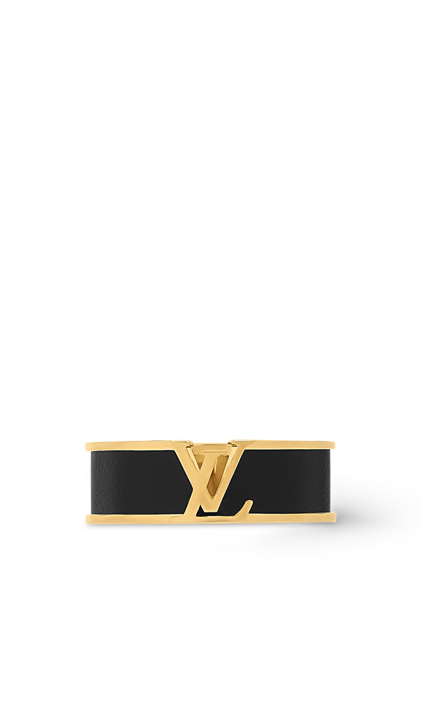 Louis Vuitton Bague LV Initiales Cuir Noir