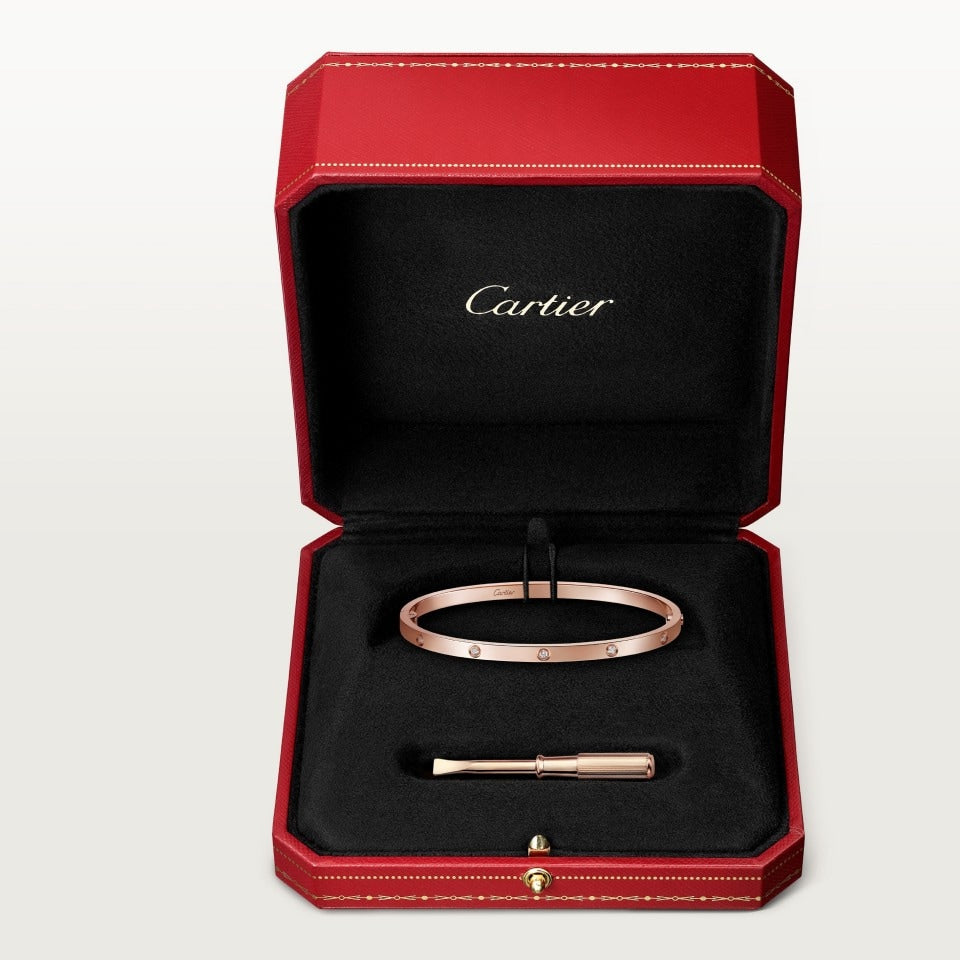Cartier - Love Bracelet, 10 Diamonds Rose Gold