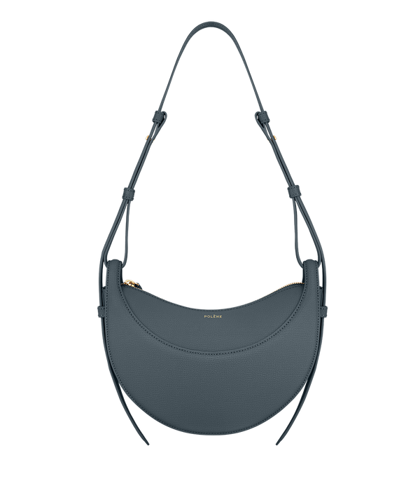 Polène Sac Numéro Dix Bleu Minuit Grainé