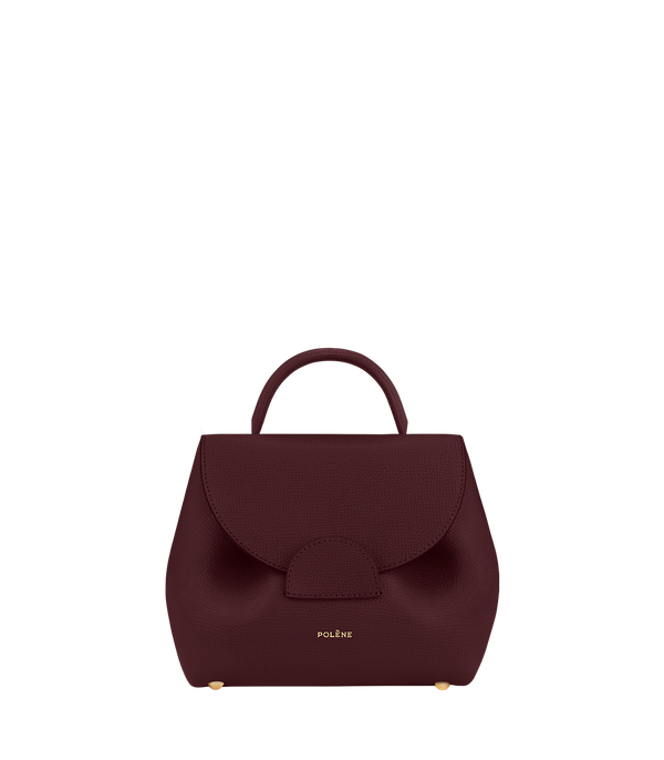 Polène Sac Numéro Un Nano Bordeaux Grainé