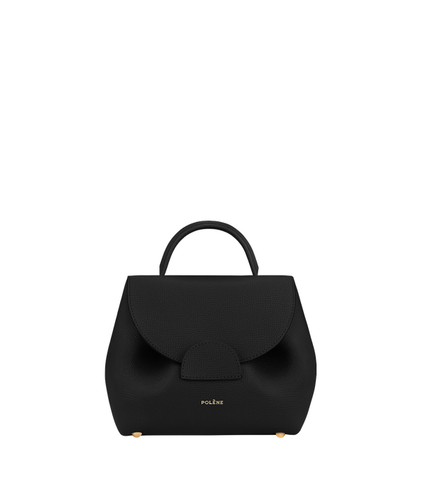 Polène Sac Numéro Un Nano Noir Grainé