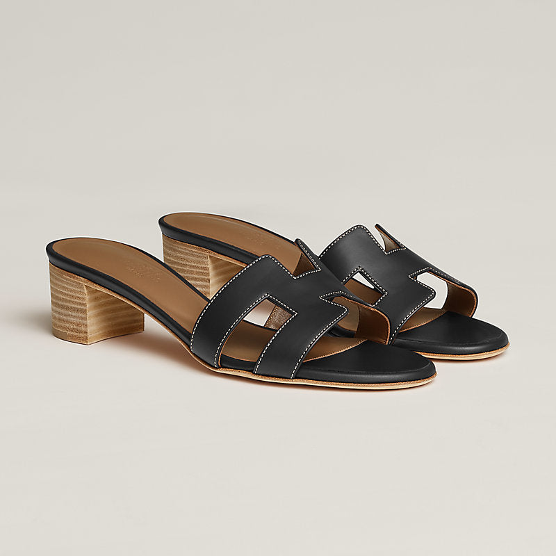 Hermes Sandales Oasis Noir