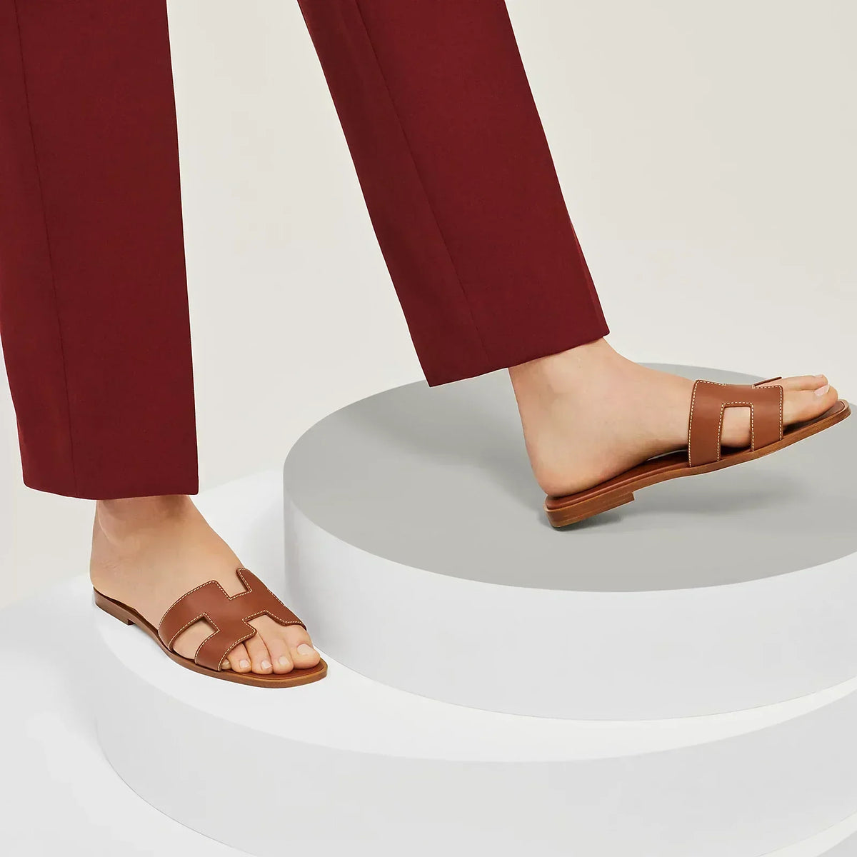 Hermes Sandales Marron