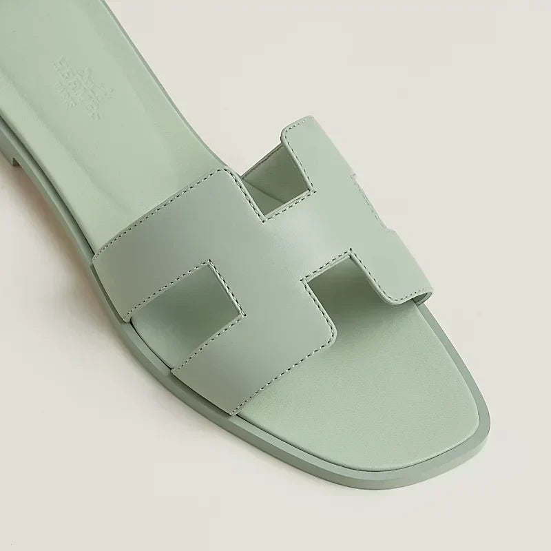 Hermes Sandales Vert d'eau