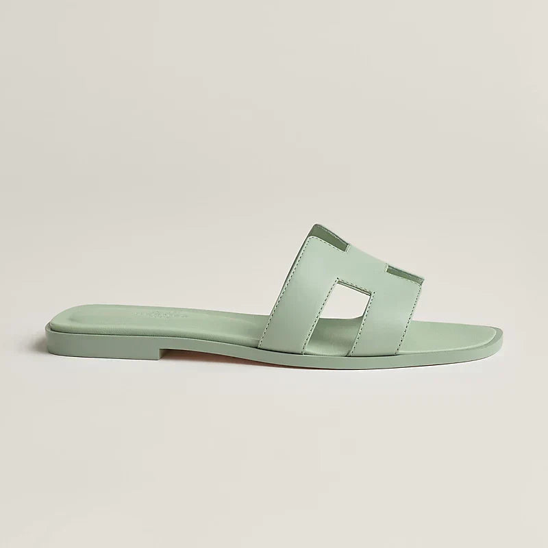 Hermes Sandales Vert d'eau