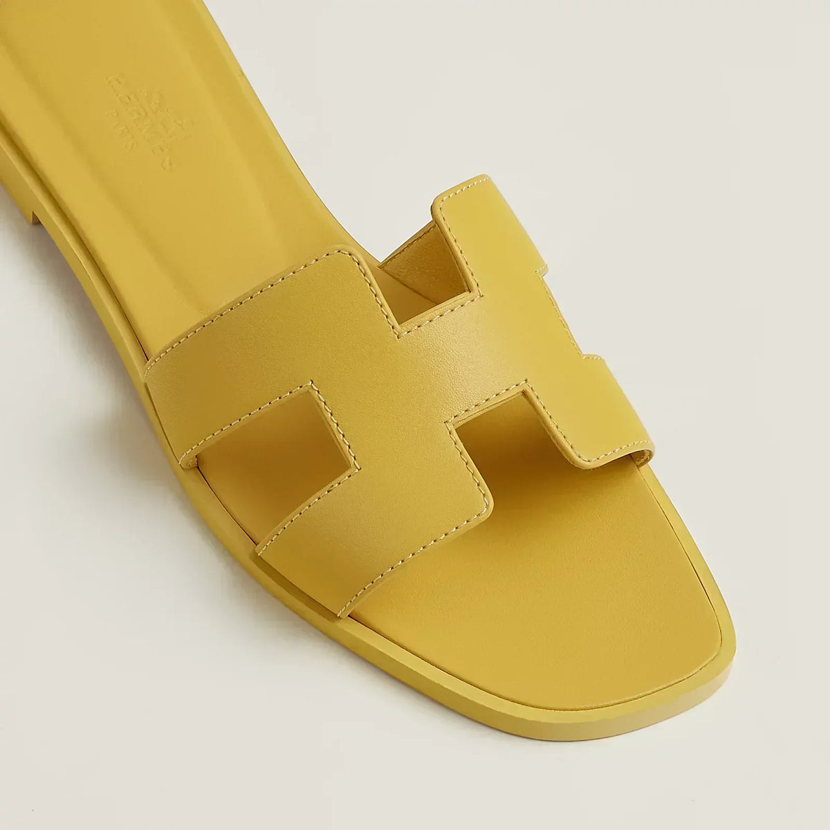 Hermes Sandales Jaune impérial