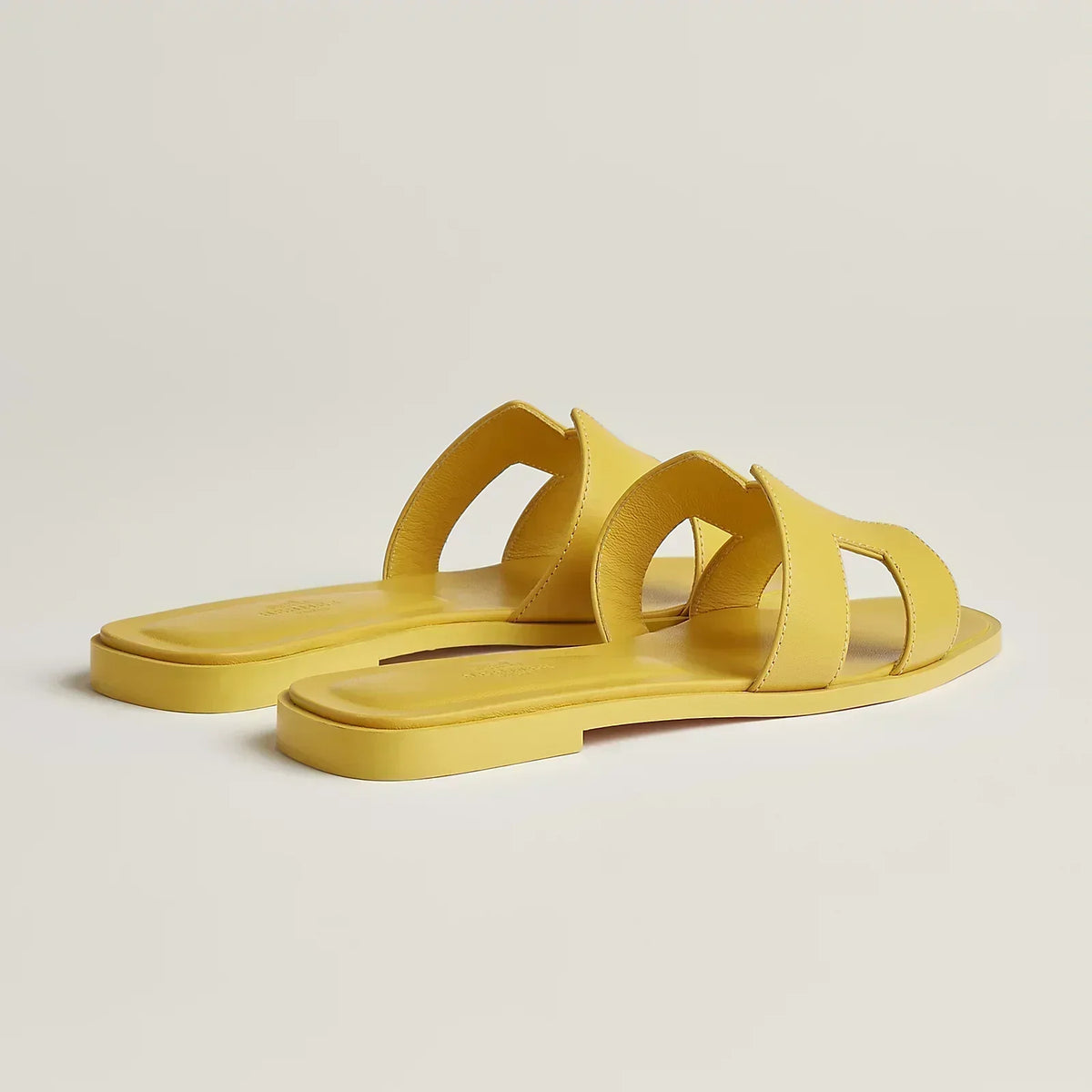 Hermes Sandales Jaune impérial