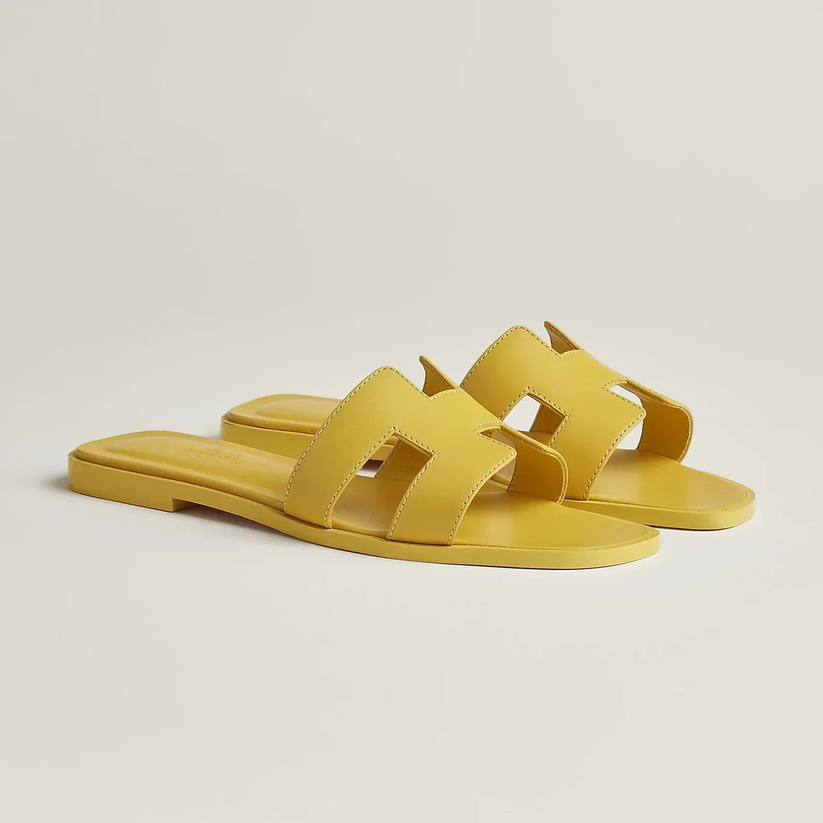 Hermes Sandales Jaune impérial