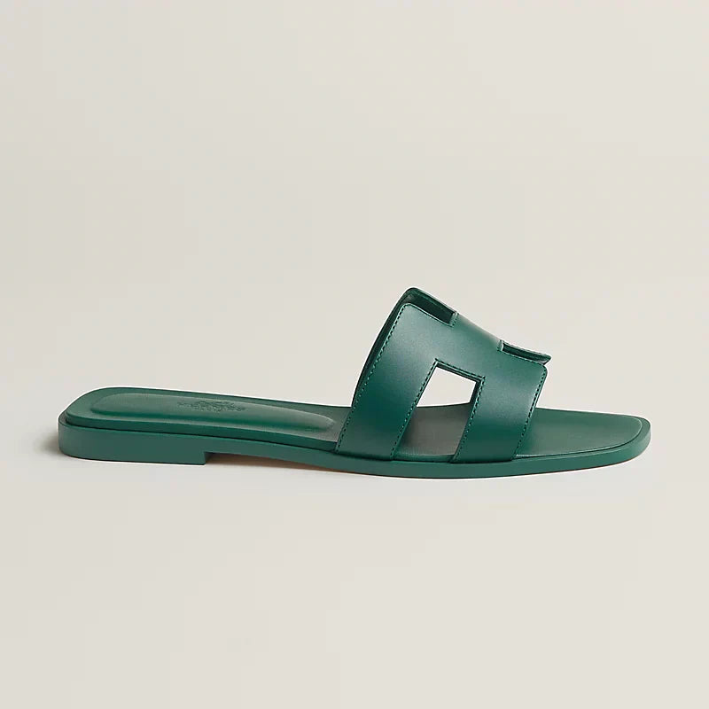 Hermes Sandales Vert viride
