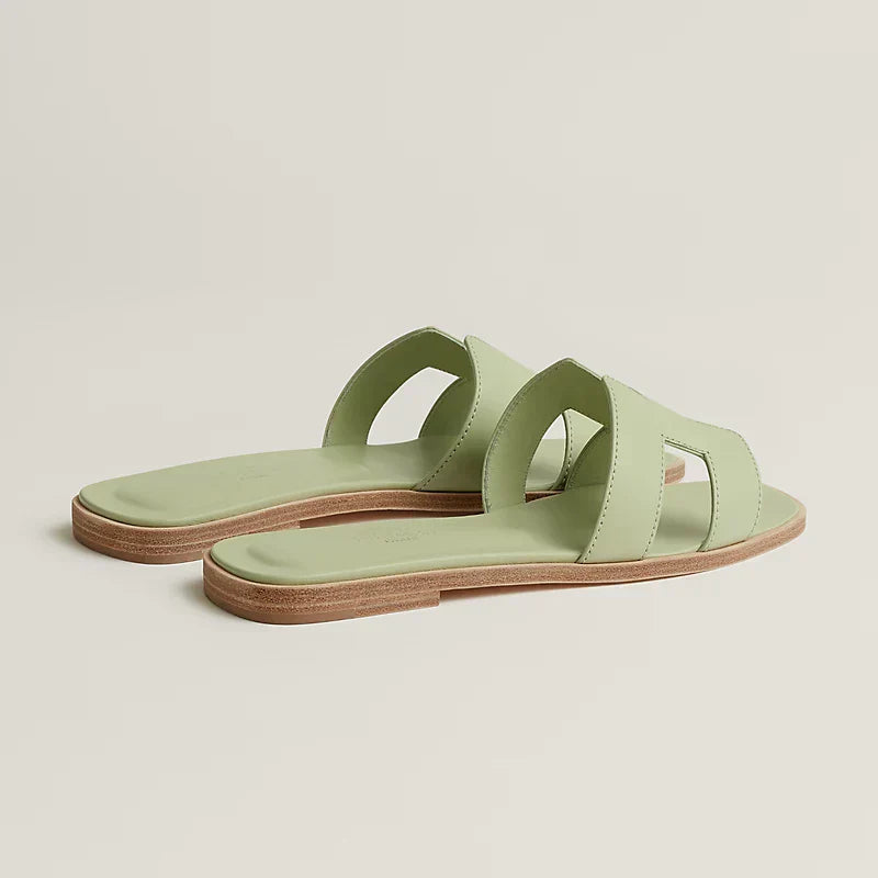 Hermes Sandales Vert de mer