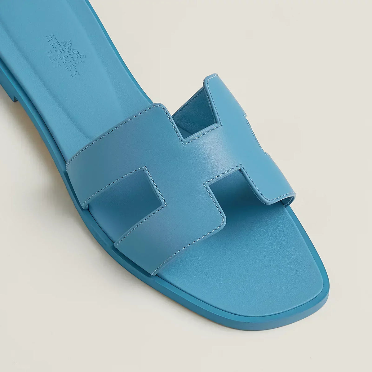 Hermes Sandales Blue Cameo