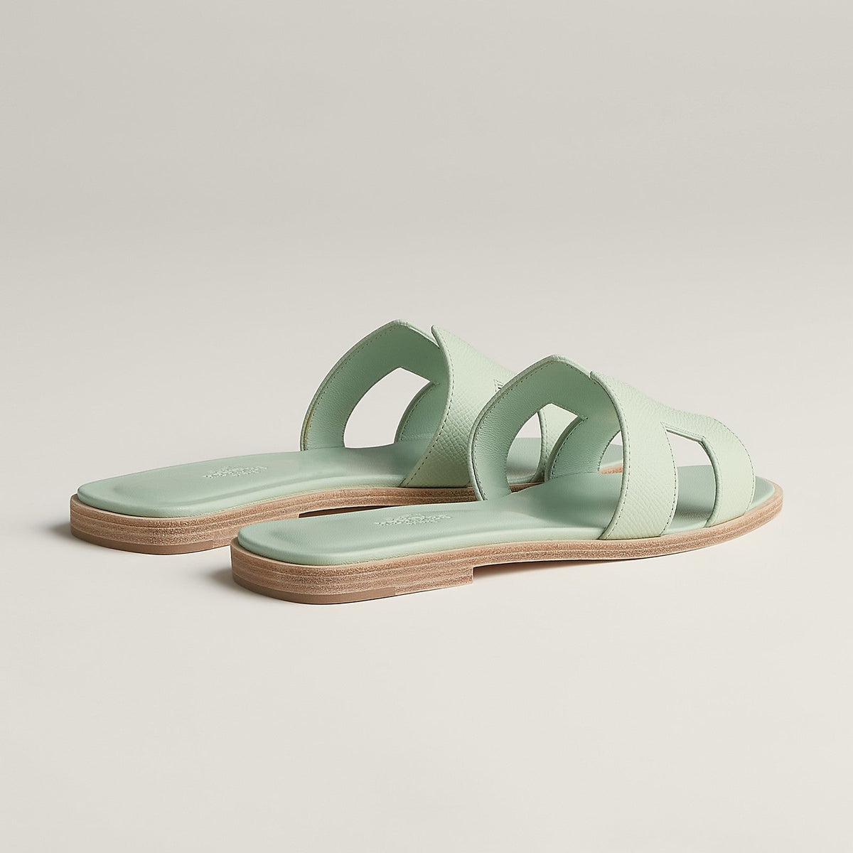 Hermes Sandales Vert Jade