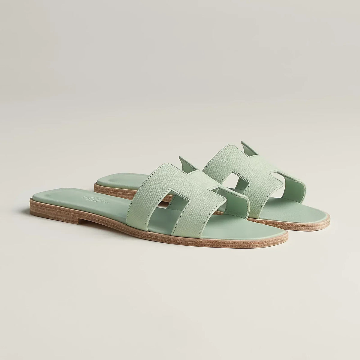Hermes Sandales Vert Jade