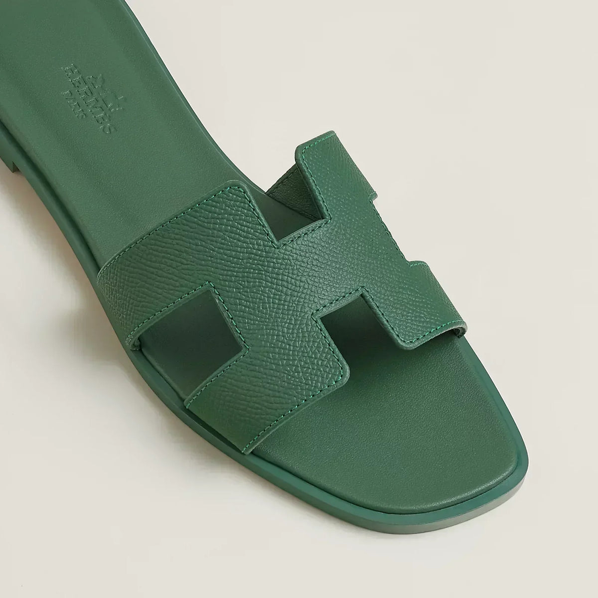 Hermes Sandales Ivy Green