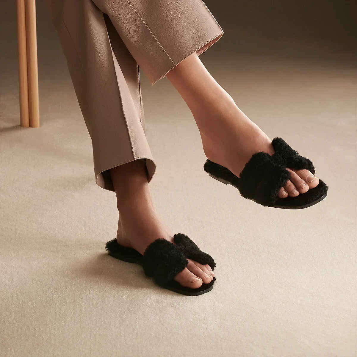 Hermes Sandales Noir