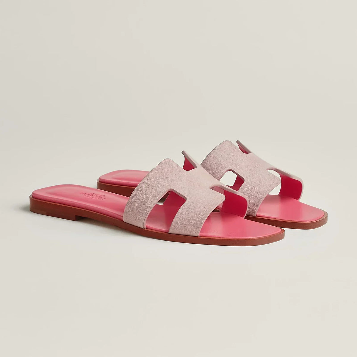 Hermes Sandales Porcelaine rose