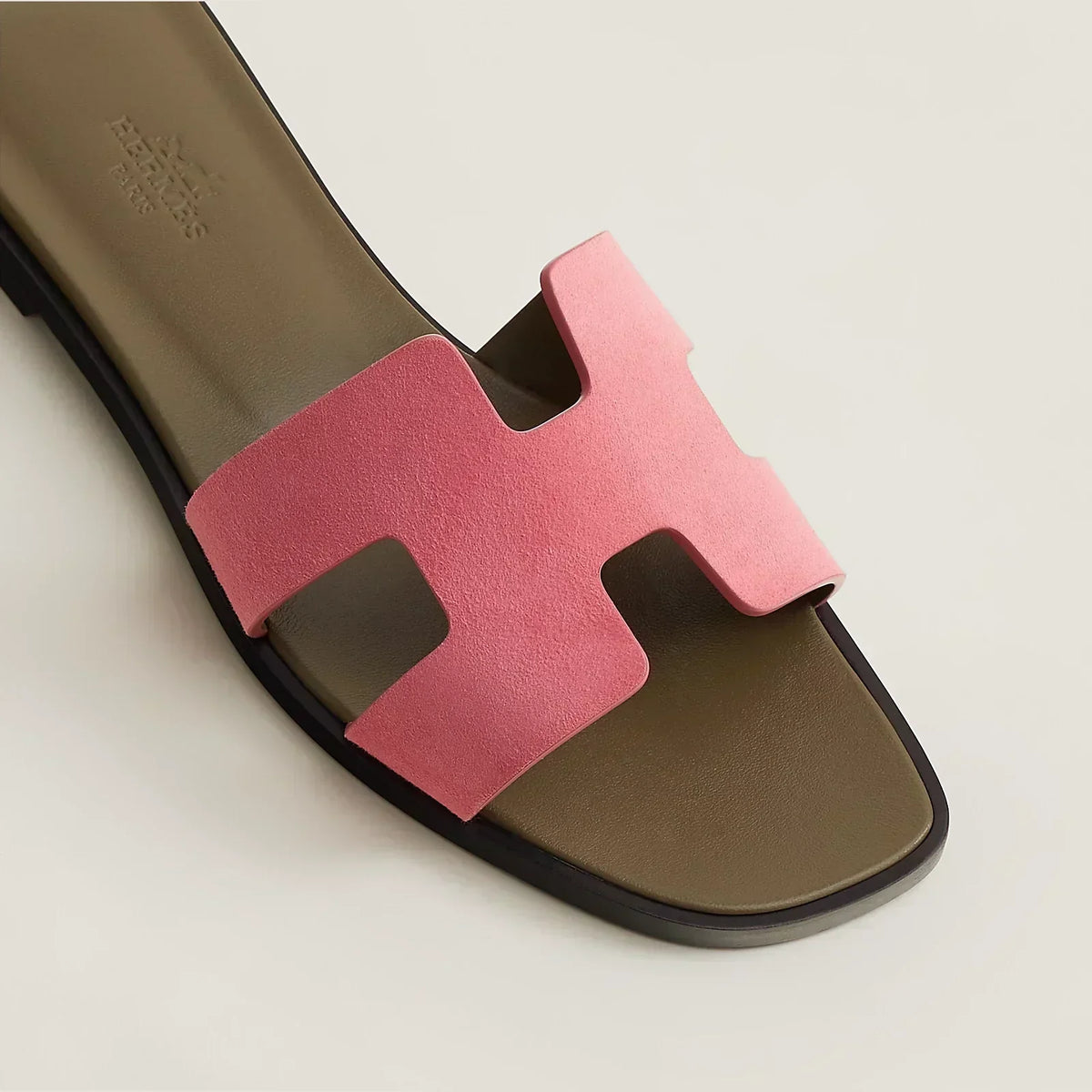 Hermes Sandales Rose désert