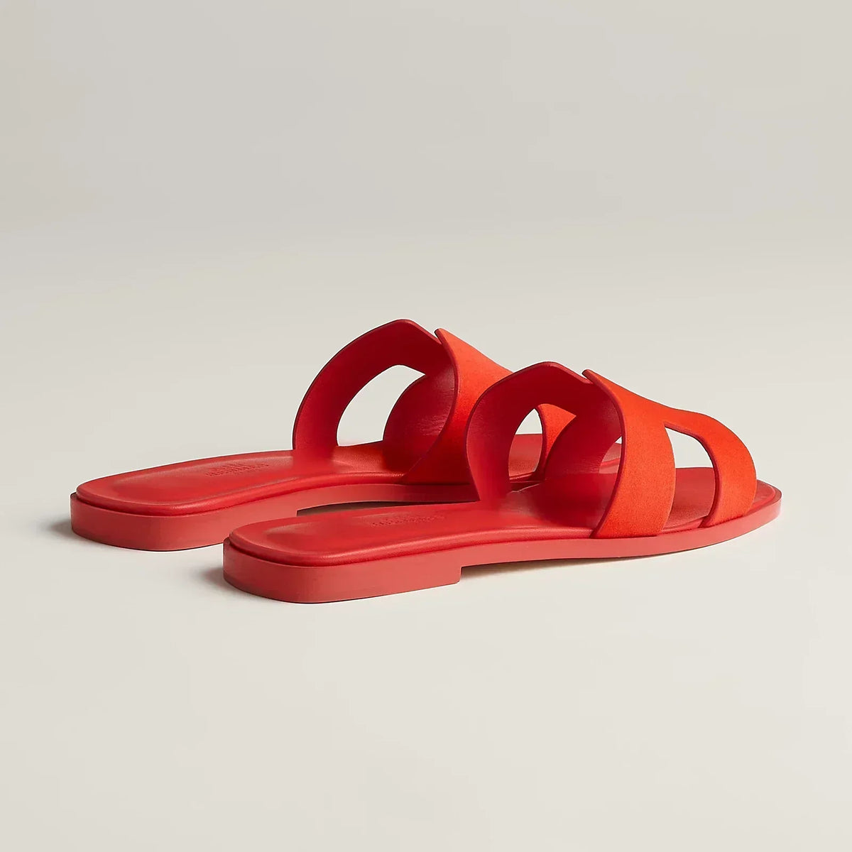Hermes Sandales Rouge Grenadine