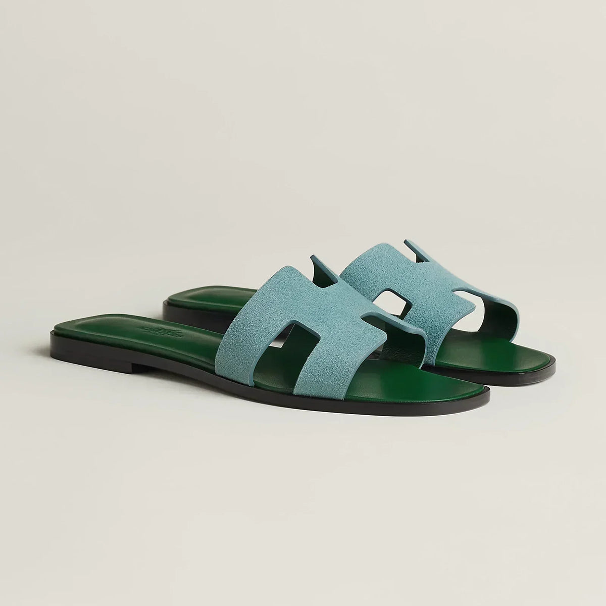 Hermes Sandales Vert d'eau