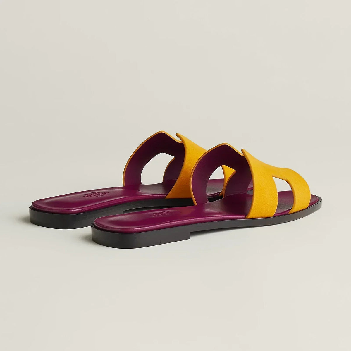 Hermes Sandales Jaune Topaze