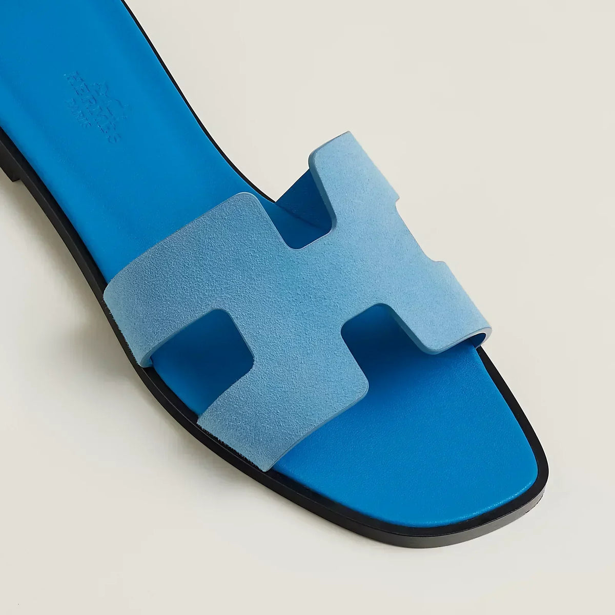 Hermes Sandales Blue Cameo