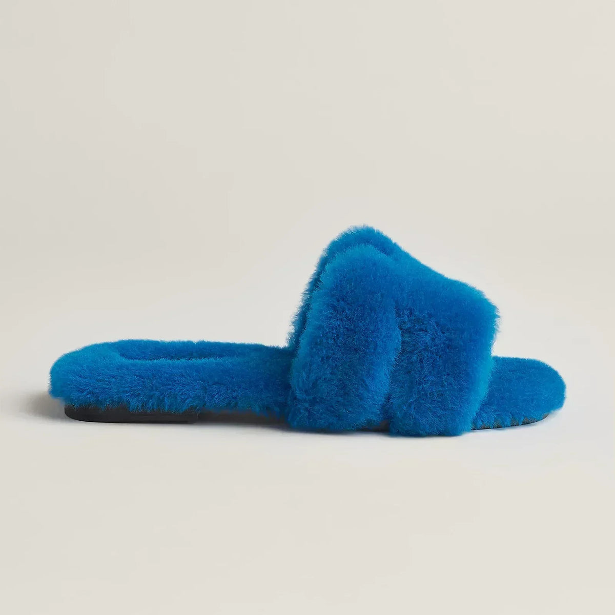 Hermes Sandales Bleu océan