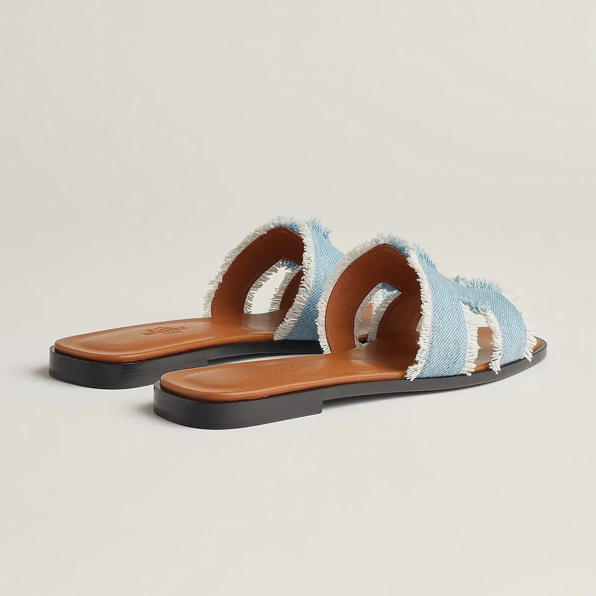 Hermes Sandales Bleu clair