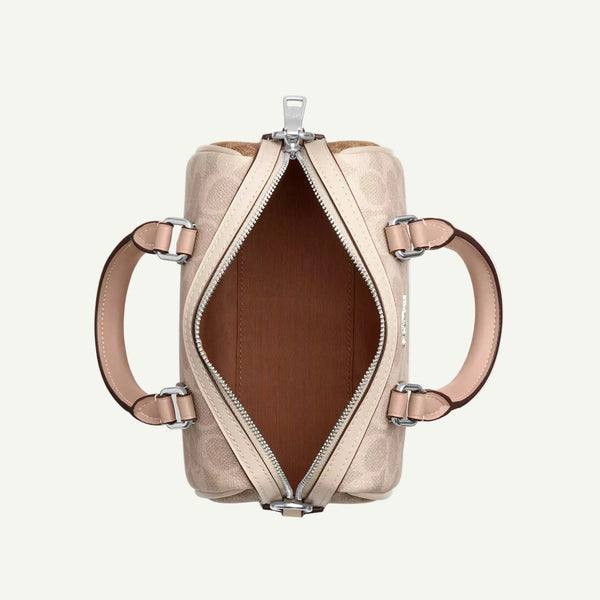 Coach Mini sac Bandoulière Rowan Beige Toile