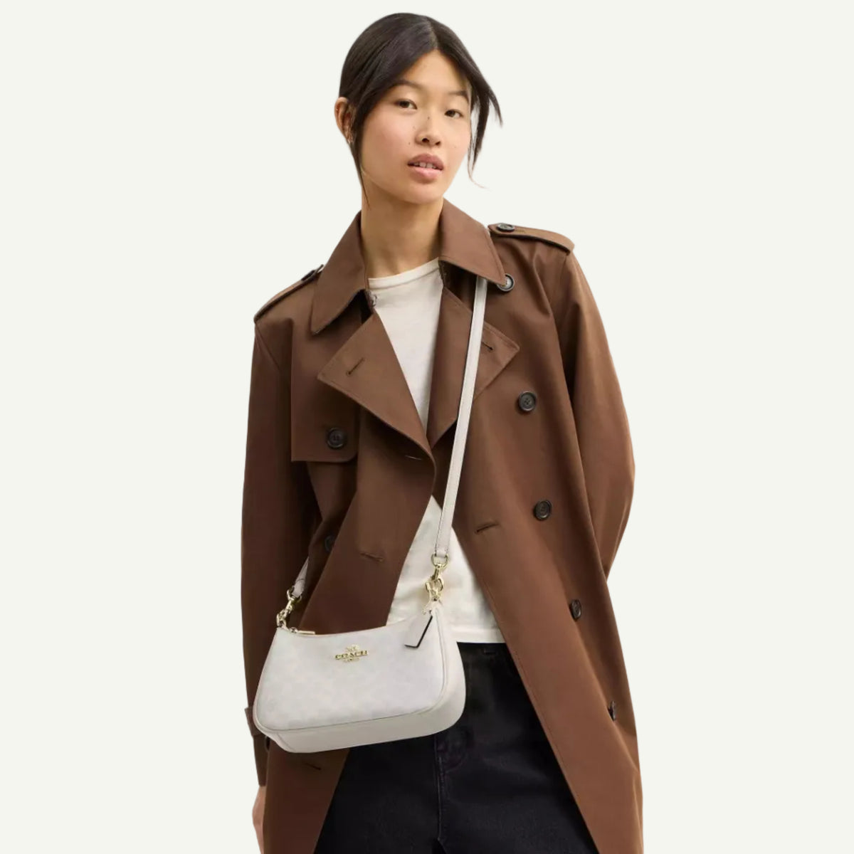 Coach Teri Canvas Bag White