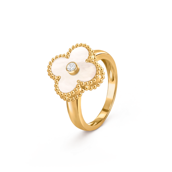Van Cleef Bague Vintage Alhambra Nacre