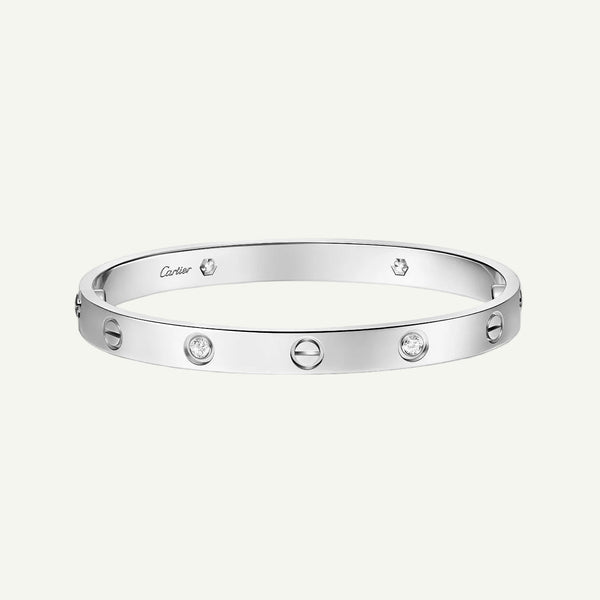 Cartier - Love Bracelet, 4 Diamonds White Gold