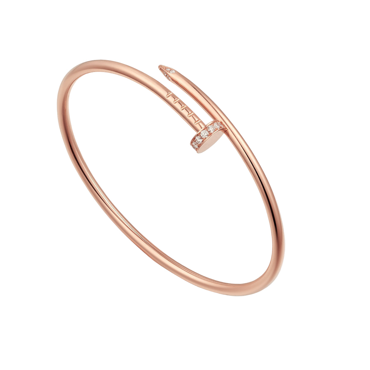 Cartier - Bracelet Juste un Clou Diamants Or Rose