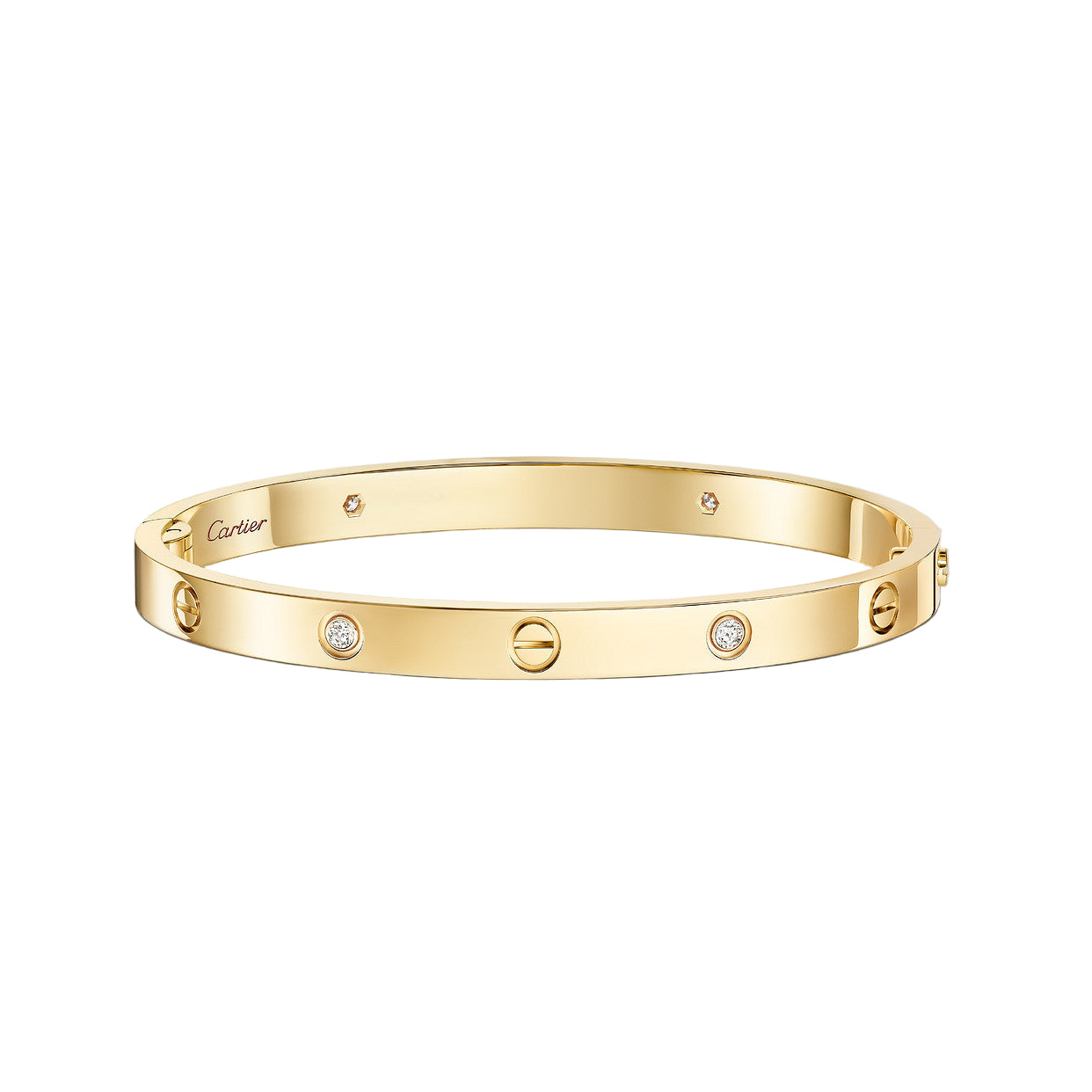 Cartier - Bracelet Love, 4 diamants Or Jaune