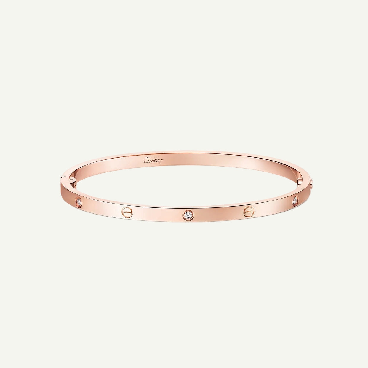 Cartier - Bracelet Love, 4 diamants Or Rose