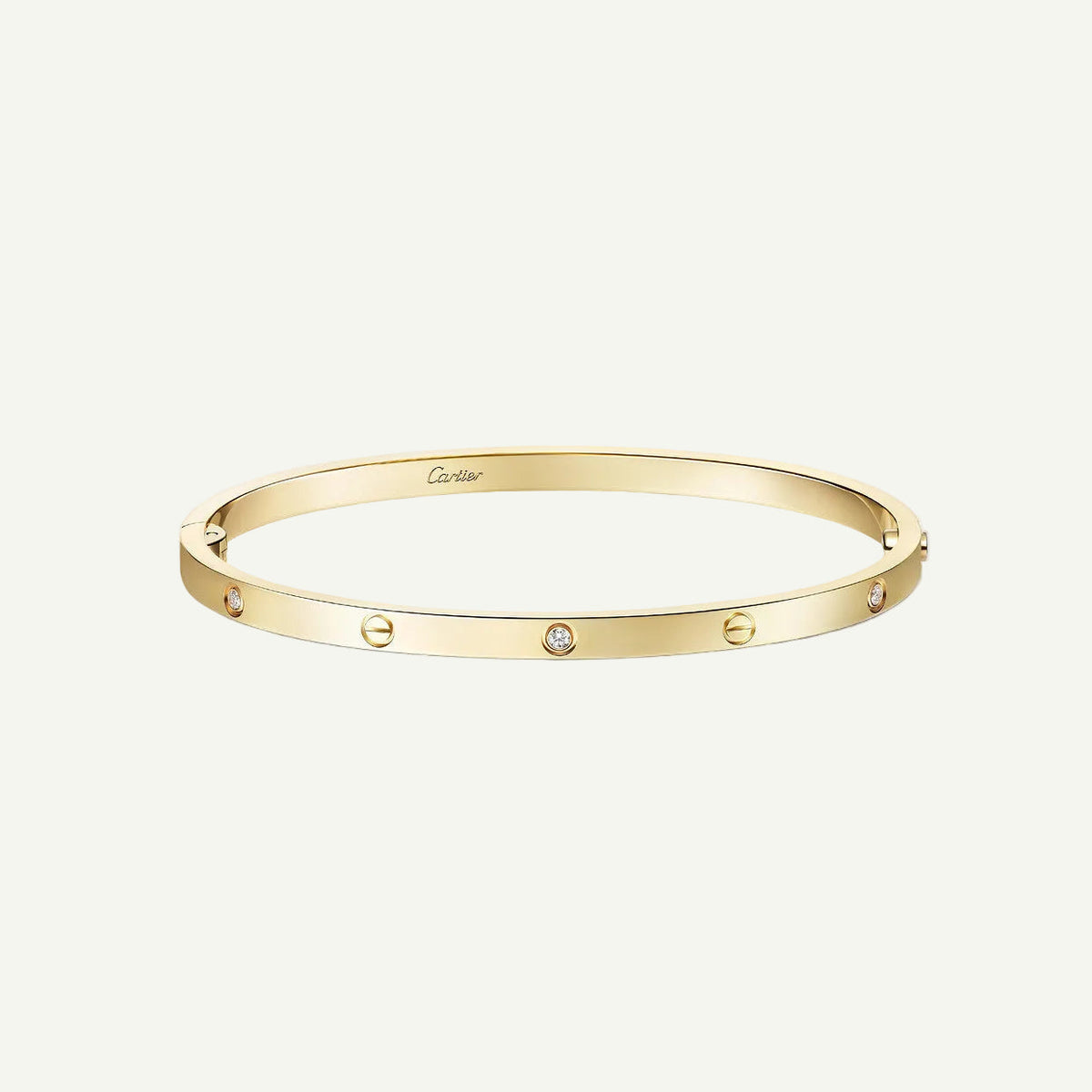 Cartier - Love Bracelet, 4 Diamonds Yellow Gold