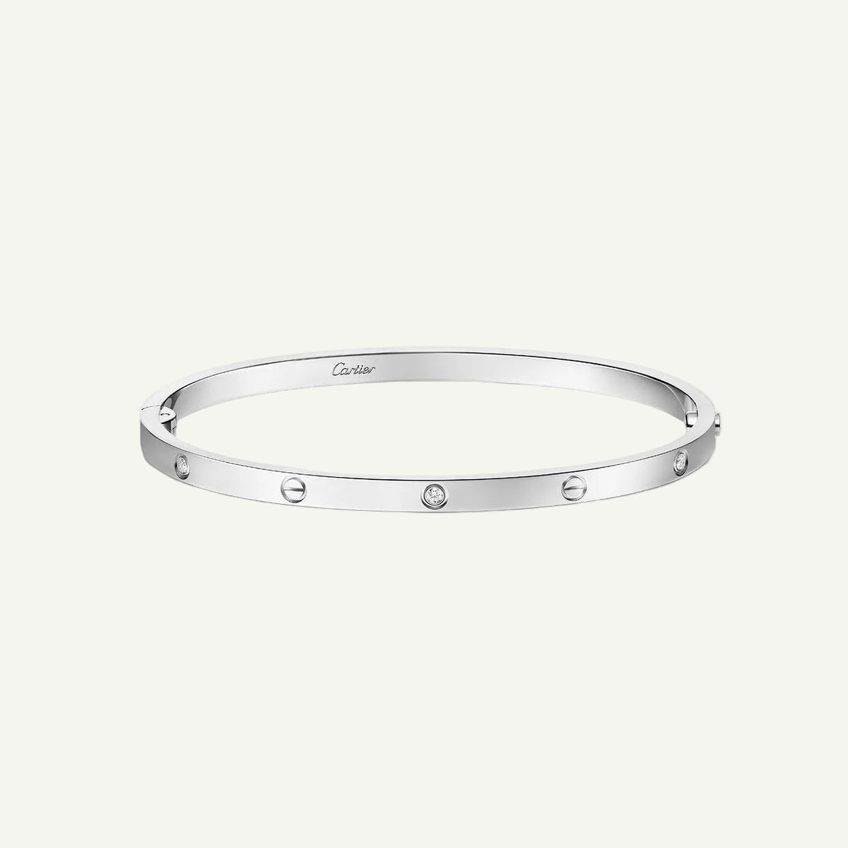 Cartier - Love Bracelet, 4 Diamonds White Gold