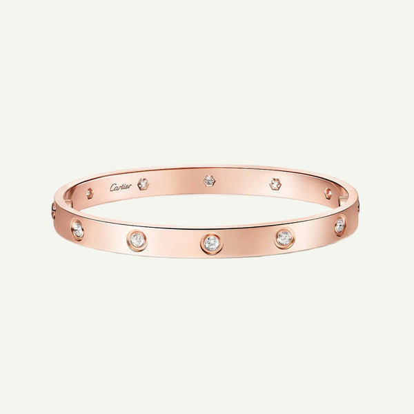 Cartier - Love Bracelet, 10 Diamonds Rose Gold
