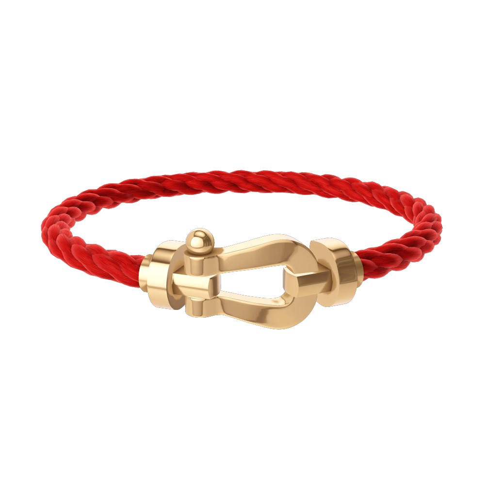 Fred - Bracelet Force 10 Rouge / Or Jaune