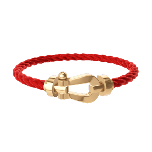 Fred - Bracelet Force 10 Rouge / Or Jaune