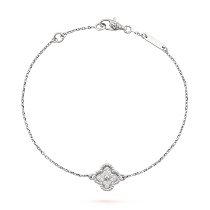 Van Cleef Sweet Alhambra Or blanc