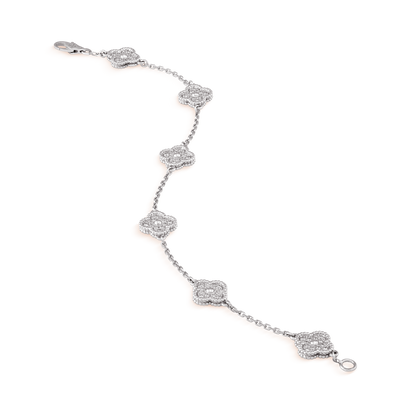 Van Cleef Sweet Alhambra 6 motifs Or blanc