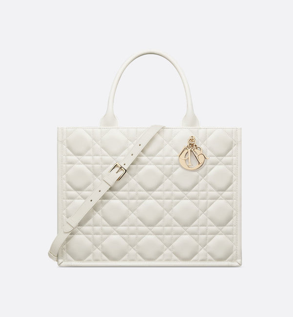 Dior Book Tote Medium Bag White