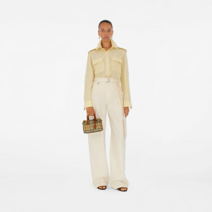 Burberry Mini sac bowling Check Marron