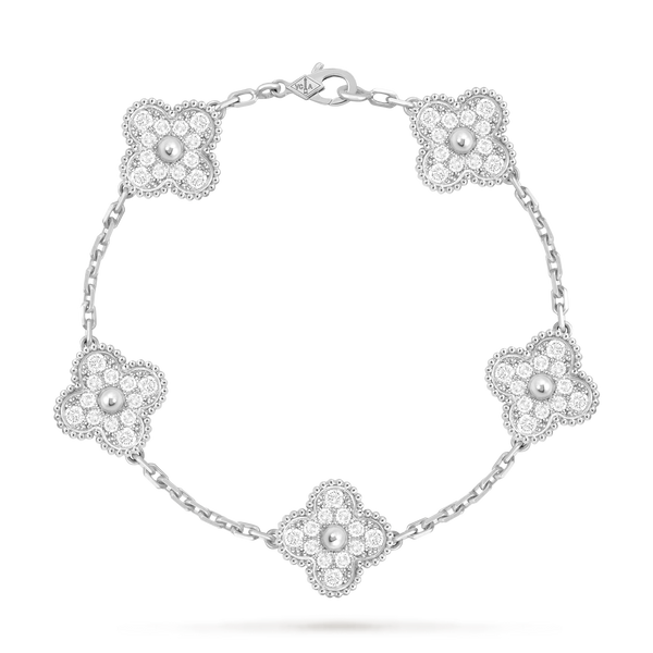 Van Cleef Vintage Alhambra 5 Motifs Diamond