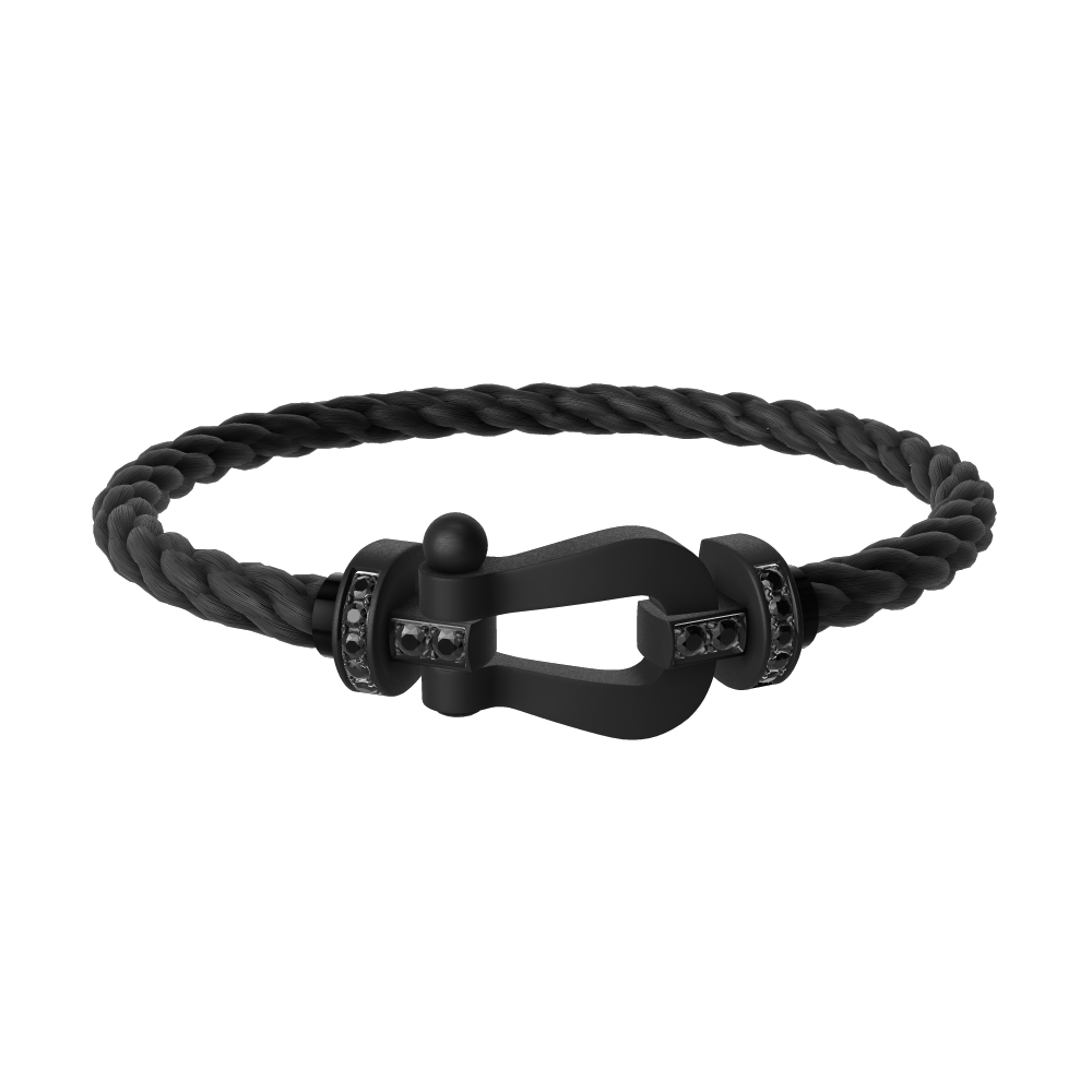 Fred - Bracelet Force 10 Black Titanium / Black Diamonds