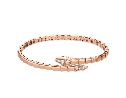 BVLGARI - Serpenti Viper Bracelet Or Rose Diamant