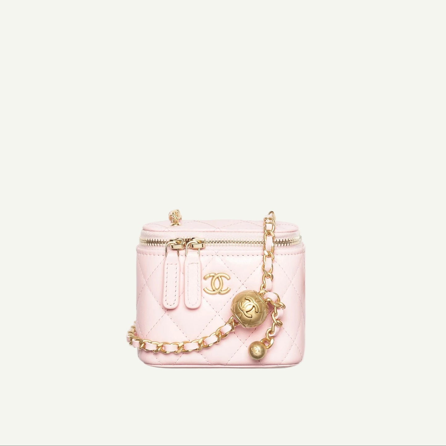 Chanel Sac Petit Vanity Chaine Blanc