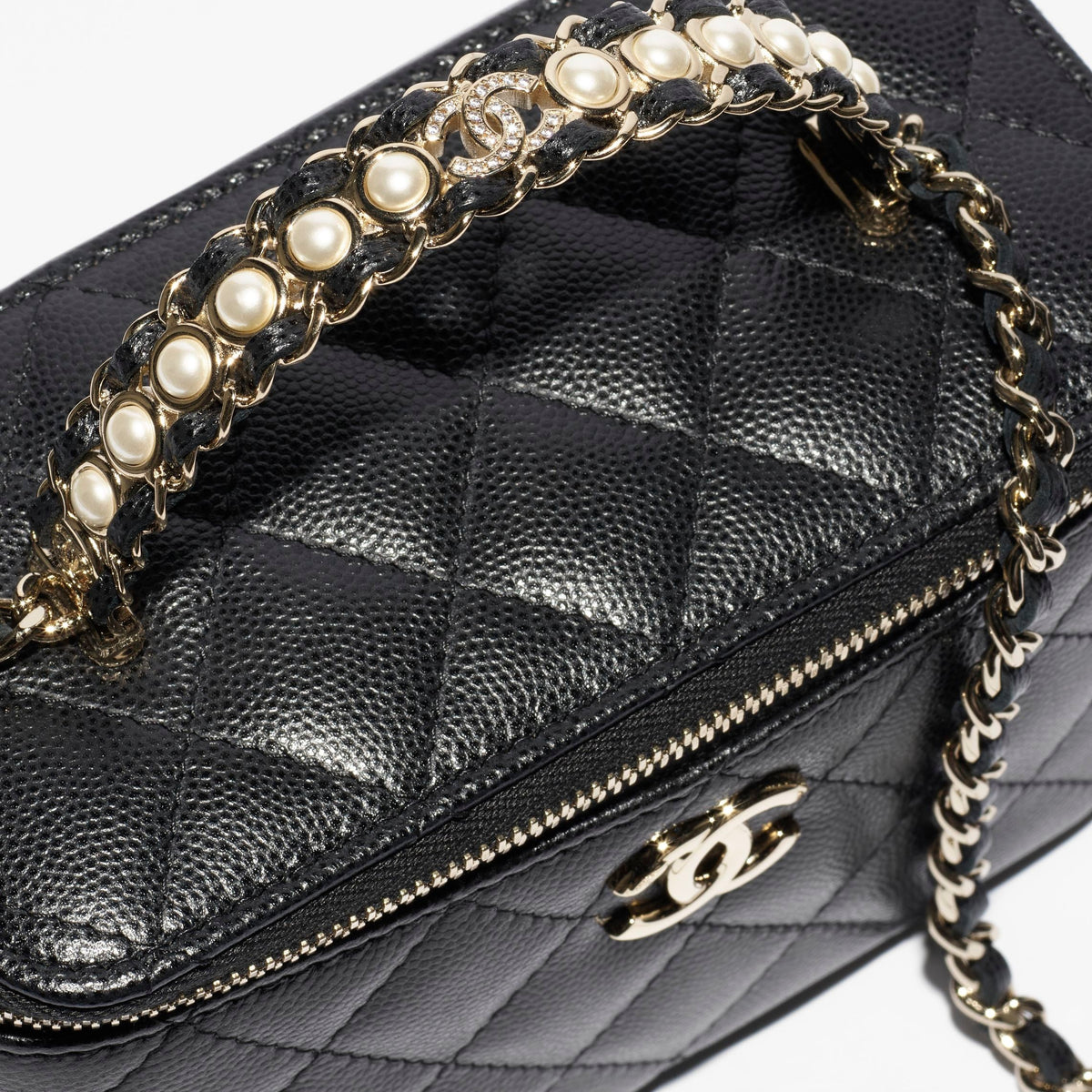 Chanel Long Vanity Chain Bag Black