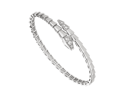 BVLGARI - Serpenti Viper Bracelet Or Blanc Diamant