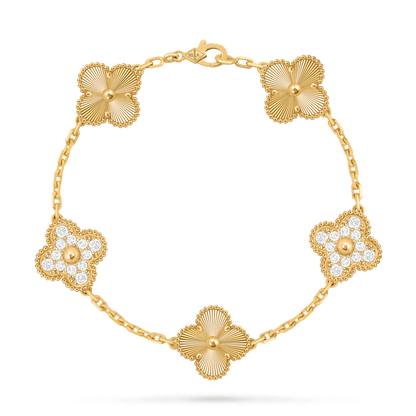 Van Cleef Vintage Alhambra 5 motifs Or jaune